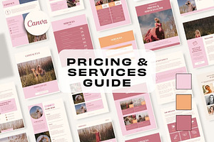 Pricing Guide - Pink Boho