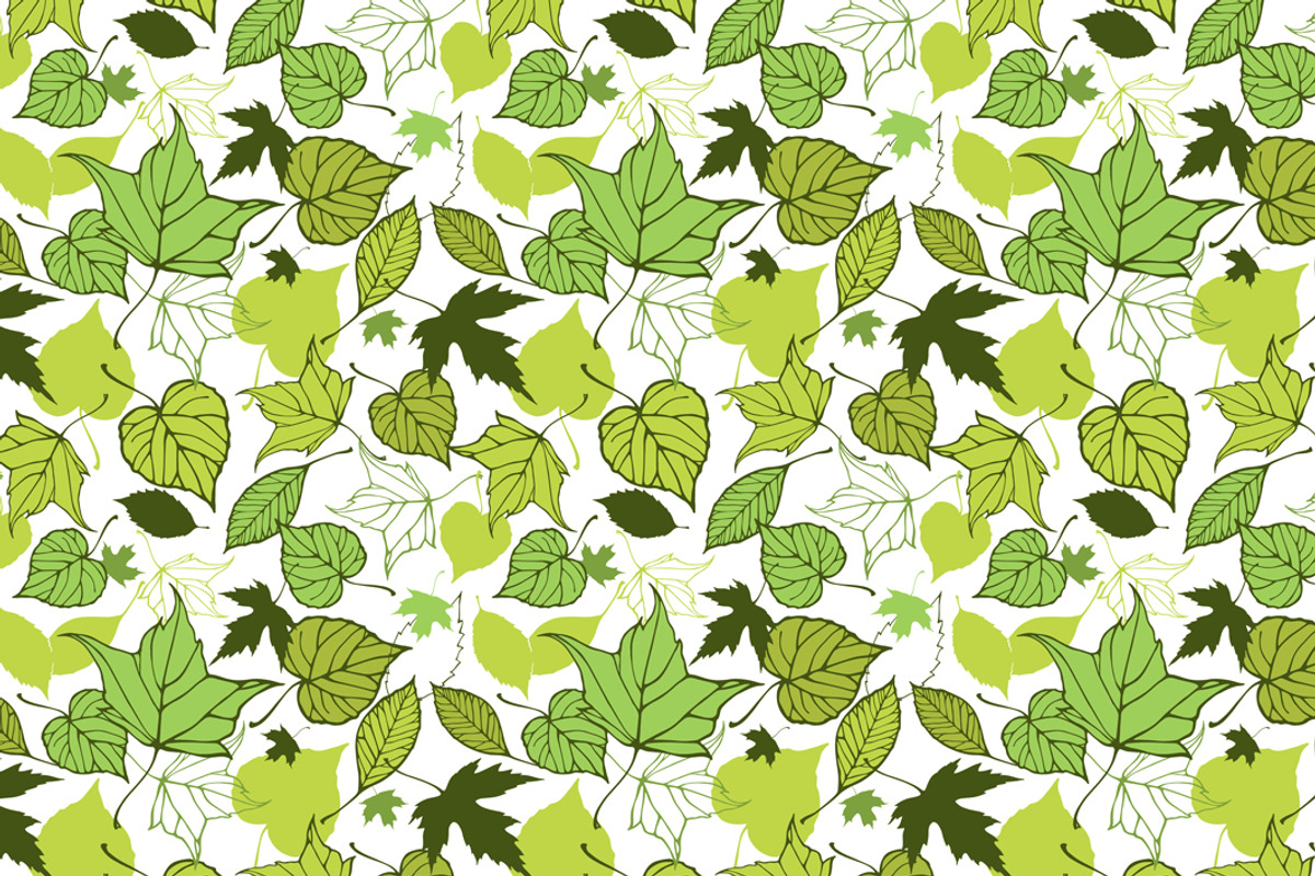 Leaves seamless patterns set, a Pattern Graphic by IreneArt illustrations (Photo 5 of 5)