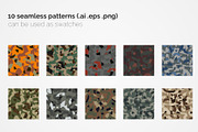 Army Polygon Camouflage Patterns, a Pattern Graphic by 3Y_Design (Thumbnail 2 of 6)