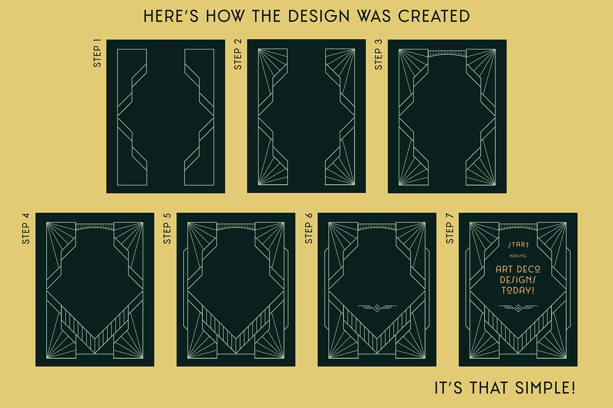 Art Deco Elements & Graphics, an Object Graphic by The Artifex Forge (Photo 5 of 17)