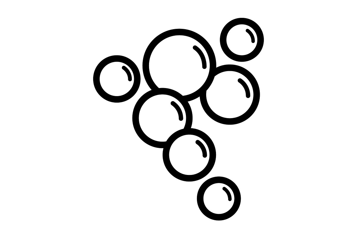 Bubble icon, an Outline Icon by Sumberpangan (Photo 4 of 5)