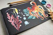 Diving watercolor set, a Texture Illustration by airdynamic (Thumbnail 3 of 6)