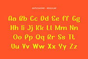 Antusiasme - Playful Font, a Sans Serif Font by Pikgura (Thumbnail 2 of 6)