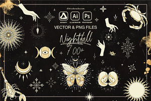 Nightfall - ClipArt & Vector Pack