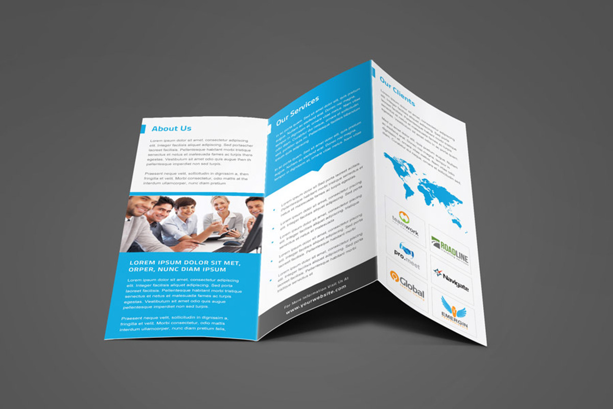 Corporate Business Trifold Brochure, a Brochure Template by Saptarang (Photo 2 of 5)