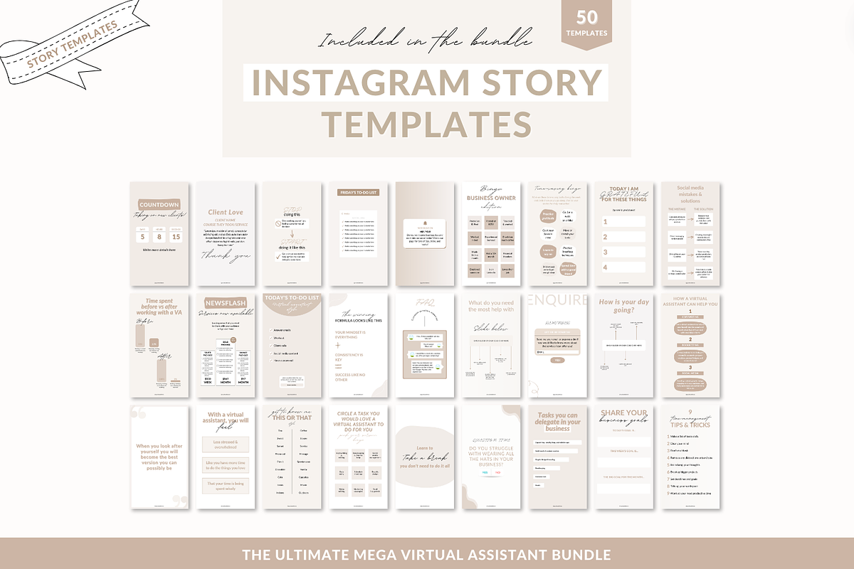 Virtual assistant Canva templates, a Social Media Template by Cate Creates (Photo 6 of 12)