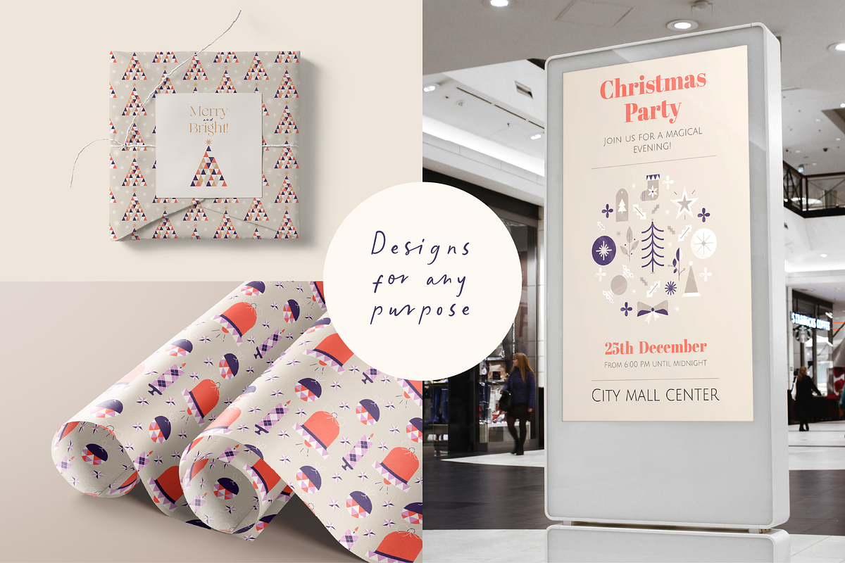 Calm Christmas. Geometric Graphics, an Object Graphic by Animoon (Photo 13 of 14)