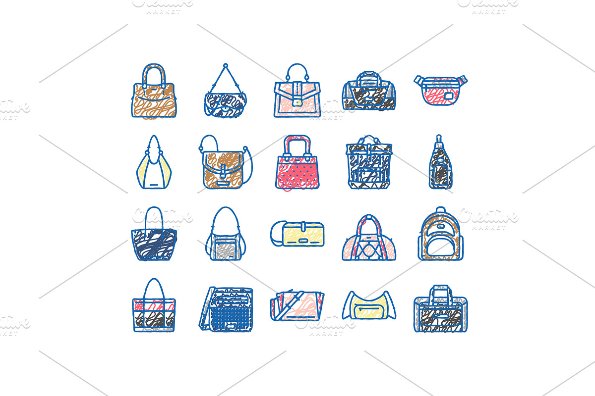bag handbag woman purse fashion, an Object Illustration by pikepicture