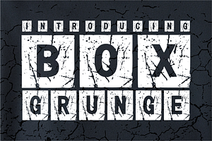 Box Grunge – Stamped Display Font, a Slab Serif Font by KiddoGlyphs Studio