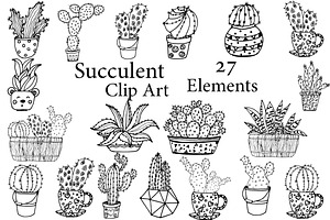 Succulent Clipart