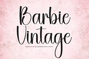 Barbie Vintage | Script Font, a Handwritten Font by Scratchones (Thumbnail 1 of 8)