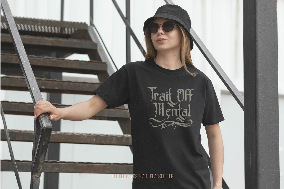 Old Gangstriad Blackletter Typeface, a Blackletter Font by Denustudios (Photo 8 of 14)