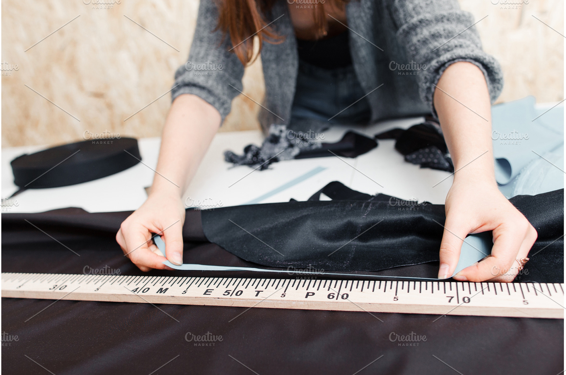 Hands of designer at work with, a Beauty & Fashion Photo by Photo Drive Studio