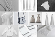 BUNDLE Mock Ups fabric textile, an Advertising Mockup by AnastasiyaOleynik (Thumbnail 11 of 11)