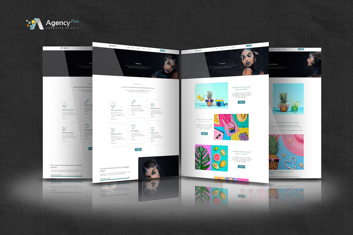 Agency Five -Creative Elementor  Kit, a Websites & App Template by Select Agency Designs (Photo 6 of 8)
