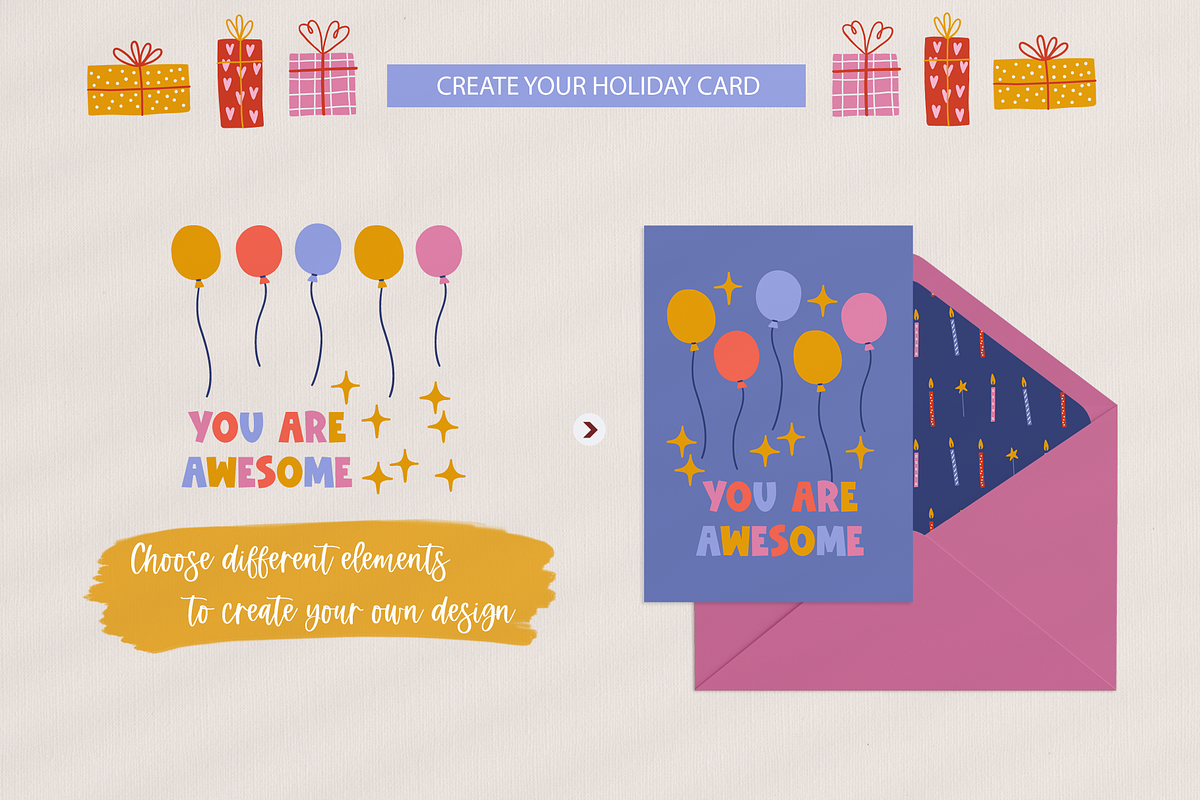 Birthday Party Kit, a Decorative Illustration by miumiu (Photo 9 of 15)