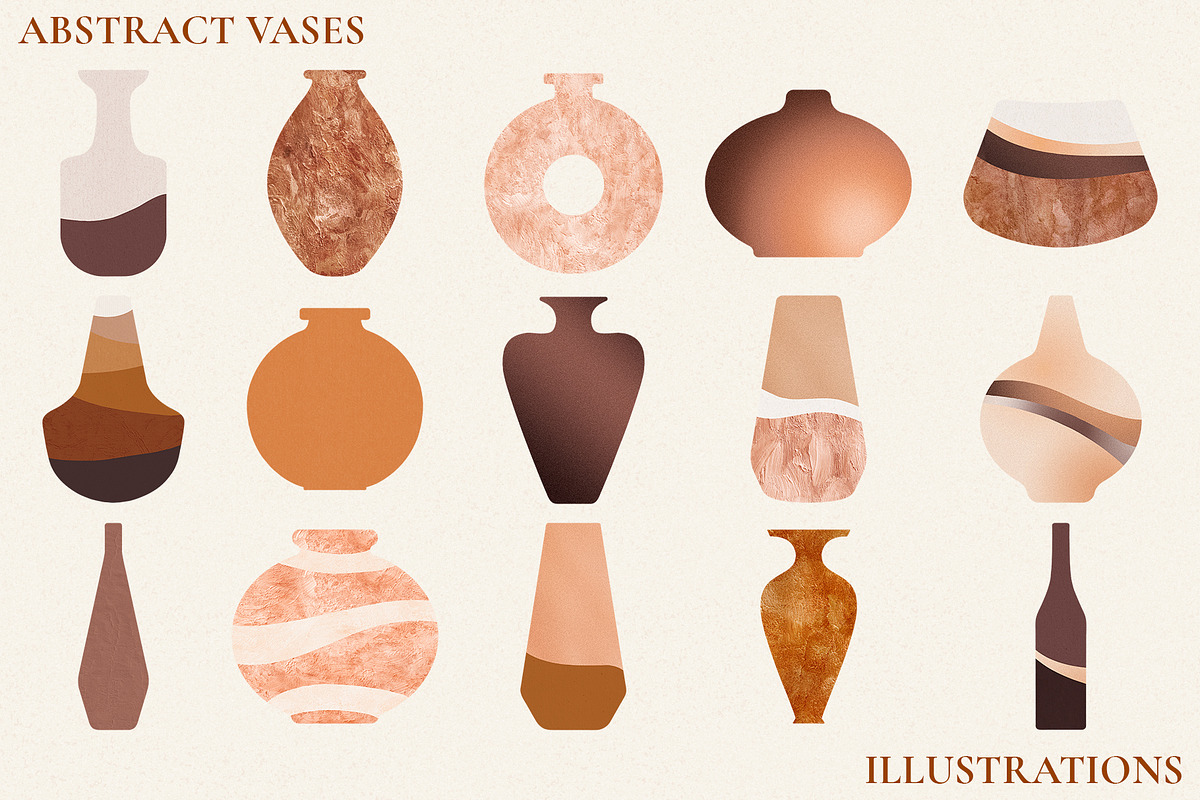Tropical Leaves and Abstract Shapes, a Texture Illustration by CatJello Graphics (Photo 12 of 27)