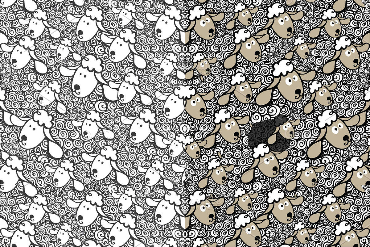New year,Christmas sheep pattern 2 preview 3
