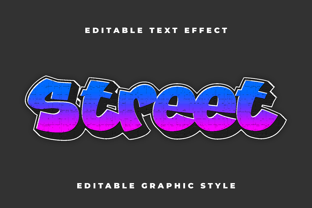 Street Graffiti Brick Text Effect preview 3