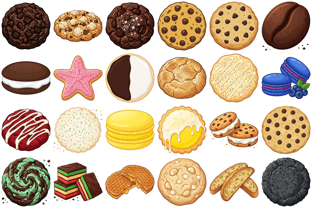 Cookies Clipart, a Food Illustration by Forhadx5 (Photo 4 of 9)