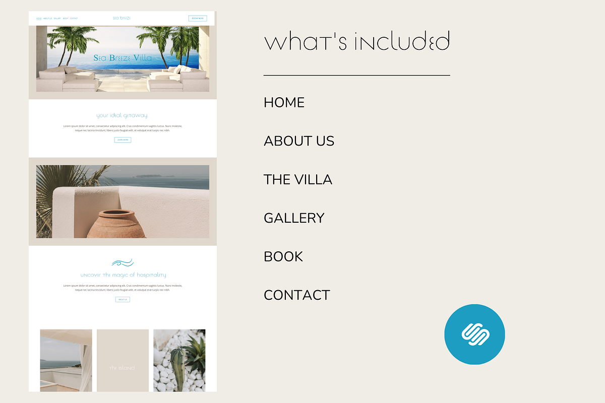 Sea Breeze Squarespace Template, a Squarespace Template by Beliveart (Photo 5 of 5)