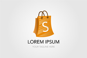 Shopping Bag Logo Vector Design