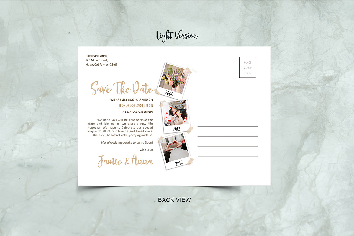 Save the Date Postcard, an Invitation Template by pallabip (Photo 4 of 7)