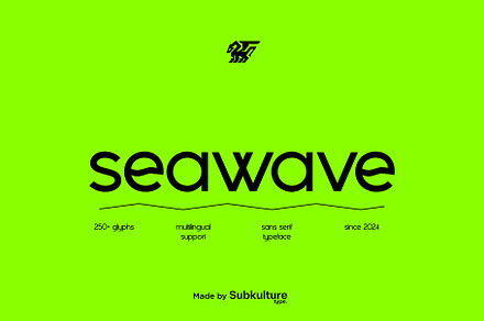 Seawave - Unique Sans Serif, a Sans Serif Font by subkulturetype