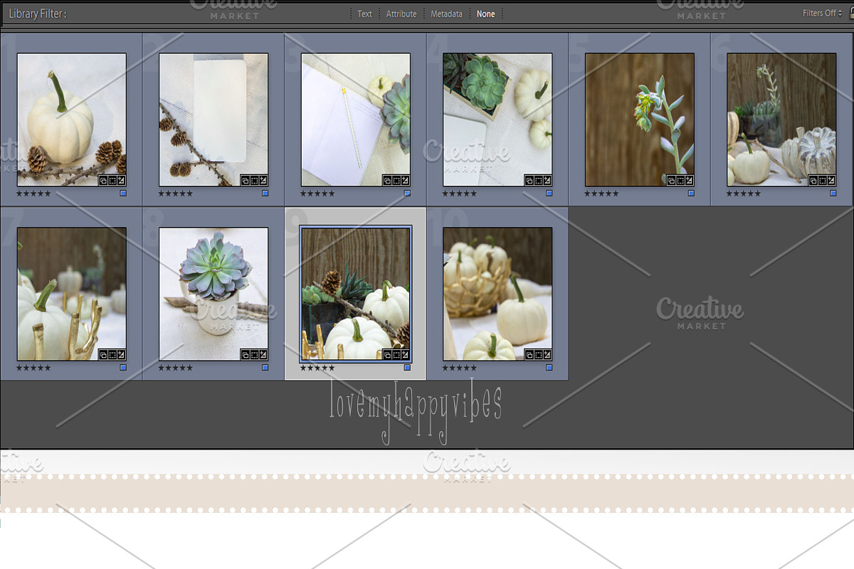 White Pumpkin Instagram Overlays, a Social Media Template by lovemyHappyVibes (Photo 3 of 4)
