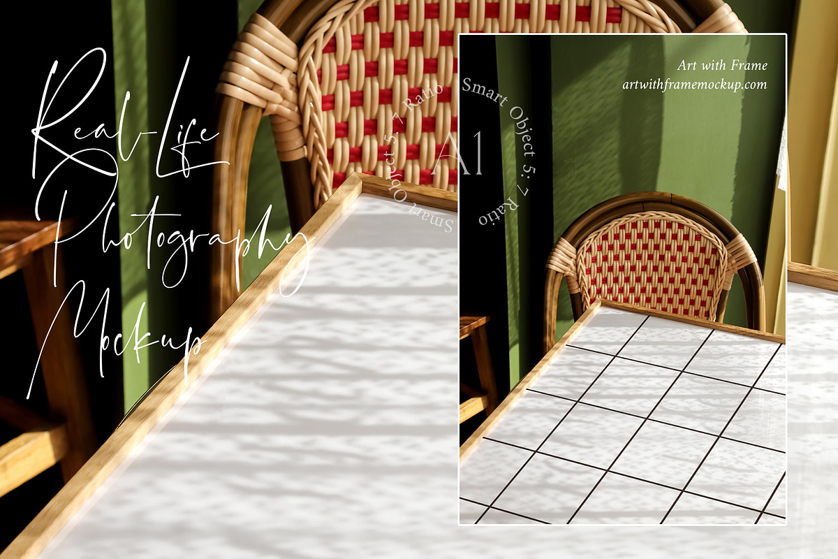 Aesthetic Paris Cafe - Frame Mockup, a Product Mockup by ArtwithFrame (Photo 5 of 21)