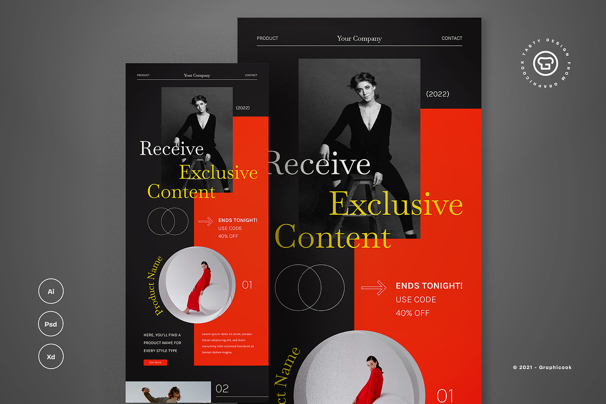 Elegant Email Newsletter, an Email Template by graphicook (Photo 2 of 3)