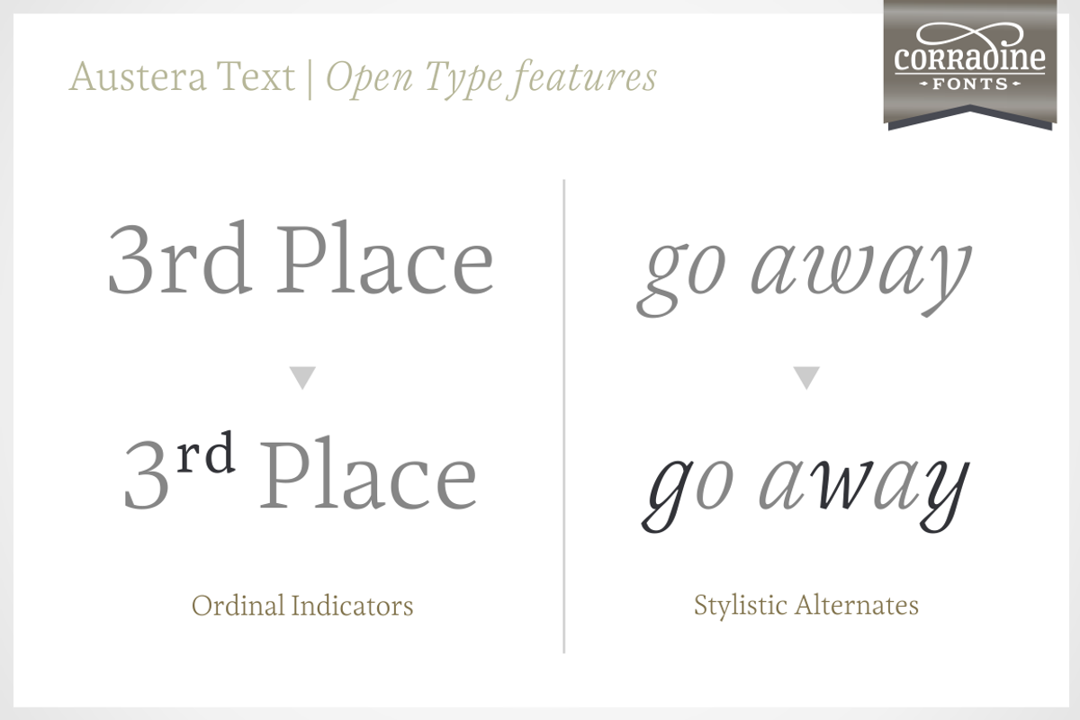 Austera Text Essential #2, a Serif Font by Corradine Fonts (Photo 6 of 14)