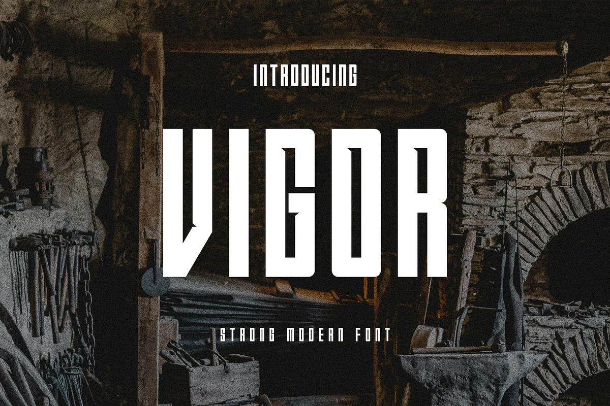 Vigor, a Sans Serif Font by Lemockup (Photo 1 of 11)
