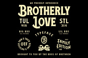 Brotherly Love Font Family, a Font by Brethrendesignco (Thumbnail 4 of 5)