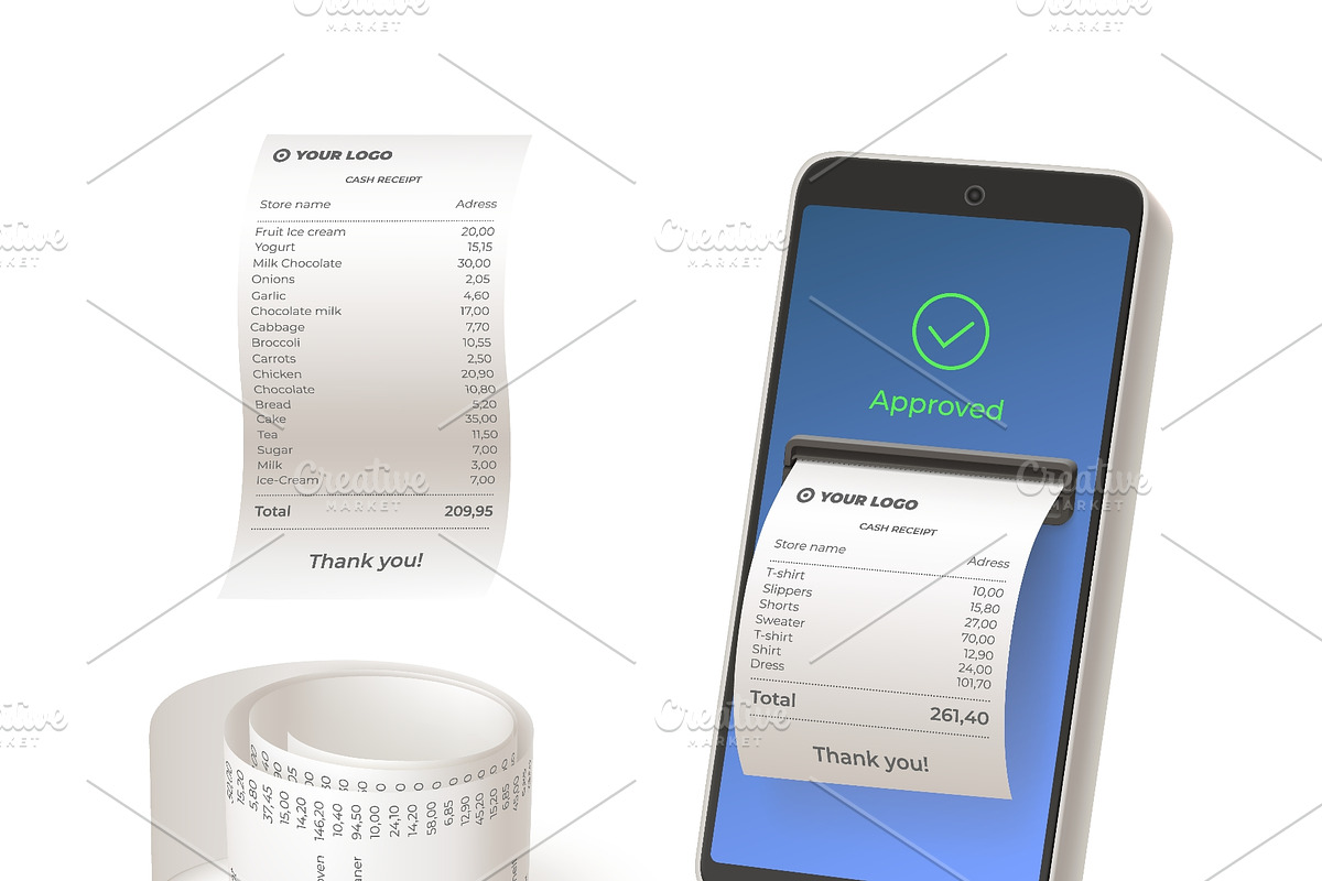 Smartphone receipt. 3d phone mobile, a Technology Illustration by Stock-Smart-Start (Photo 3 of 3)