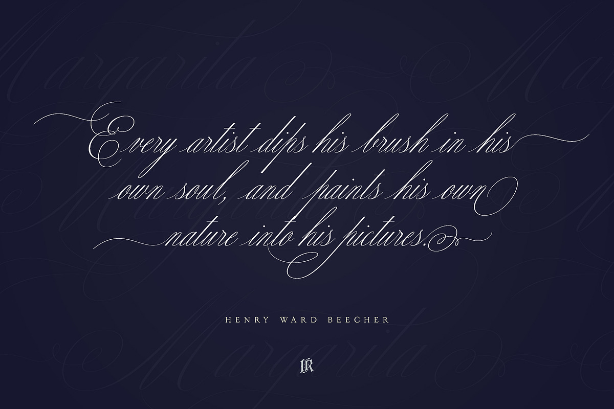 Margarita Light, a Script Font by Ivan Rosenberg (Photo 10 of 10)