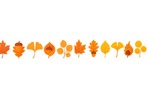 Autumn leaves display vibrant colors, an Object Illustration by ZinetroN