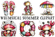 Whimsical Summer Clipart, an Illustration by OK Design (Thumbnail 2 of 6)