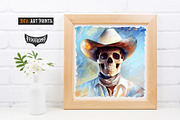 Skulls Bundle - Oil Paintings, an Illustration by pixaroma (Thumbnail 8 of 15)