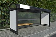 Bus Stop Billboard Mockup, an Advertising Mockup by Unerispace (Thumbnail 4 of 5)