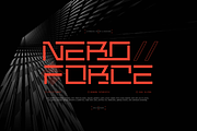 Nero Force | Modern Futuristic, a Sans Serif Font by Denustudios (Thumbnail 1 of 12)