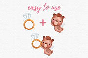 Cupid bear watercolor clipart, an Illustration by AkiraVilla (Thumbnail 7 of 13)