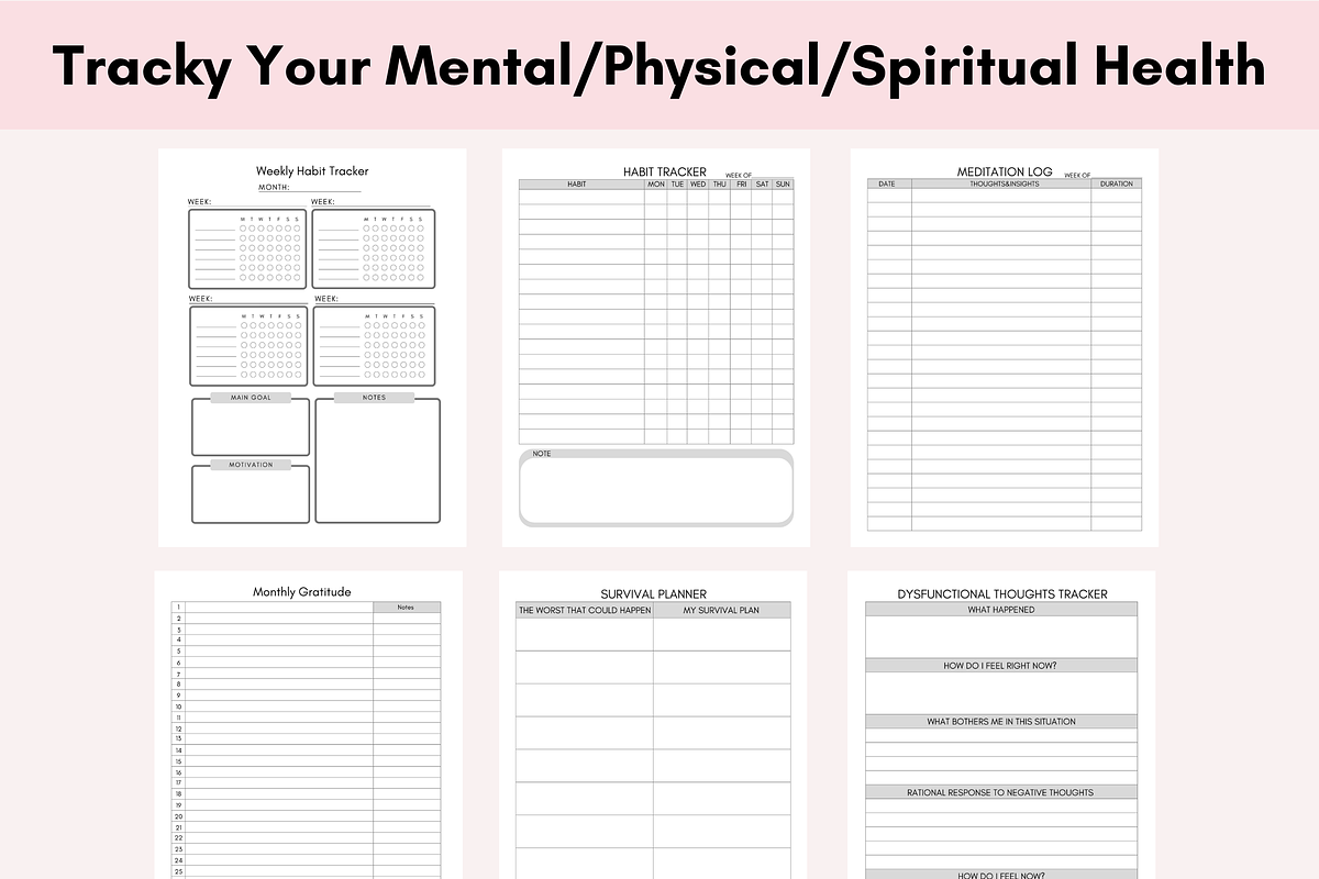 Anxiety Journal Printable PDF