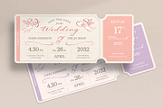 Wedding Ticket Template, an Invitation Template by BrandPacks (Thumbnail 4 of 4)