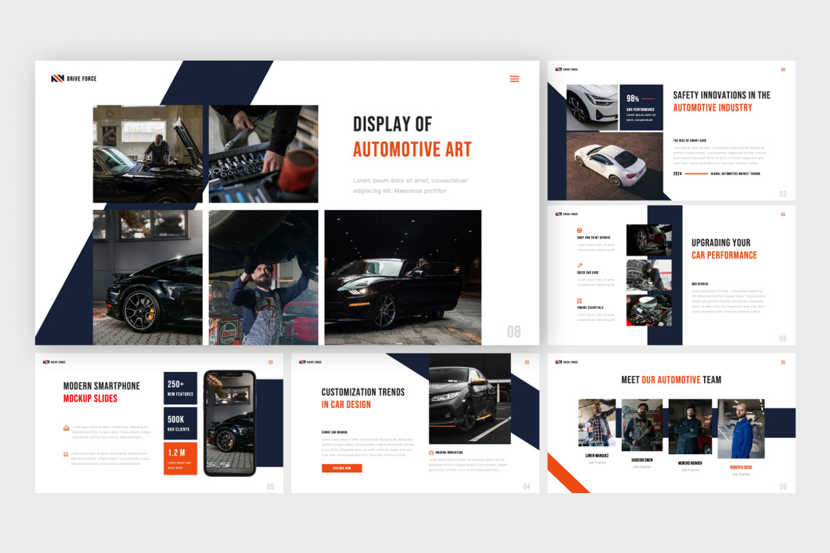 Automotive Presentation Template PPT, a Presentation Template by Antstheme (Photo 2 of 2)