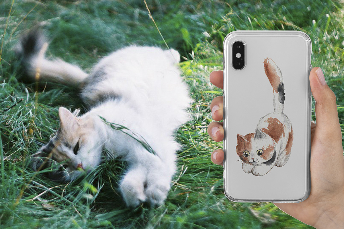 MEOW-MEOW watercolor kittens, an Animal Illustration by MarieNadorova (Photo 3 of 5)