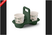 2 Paper Cups Mockup, a Cups & Container Mockup by Bruno's Shop (Thumbnail 1 of 3)
