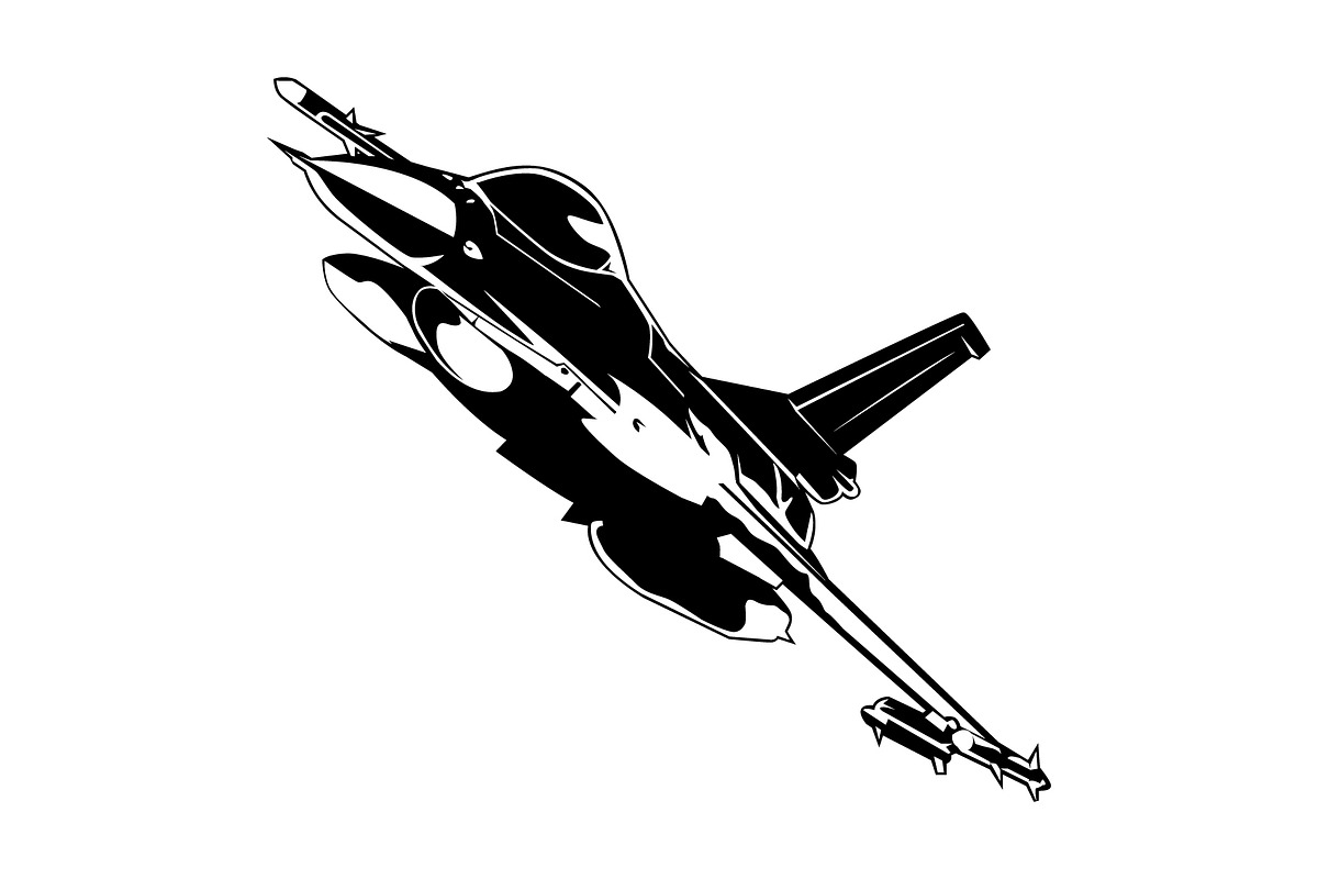 Combat aircraft, a Technology Illustration by Sumberpangan (Photo 1 of 3)