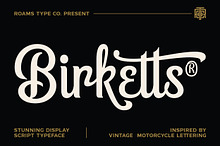 Birketts - Classy Motorcycle Font
