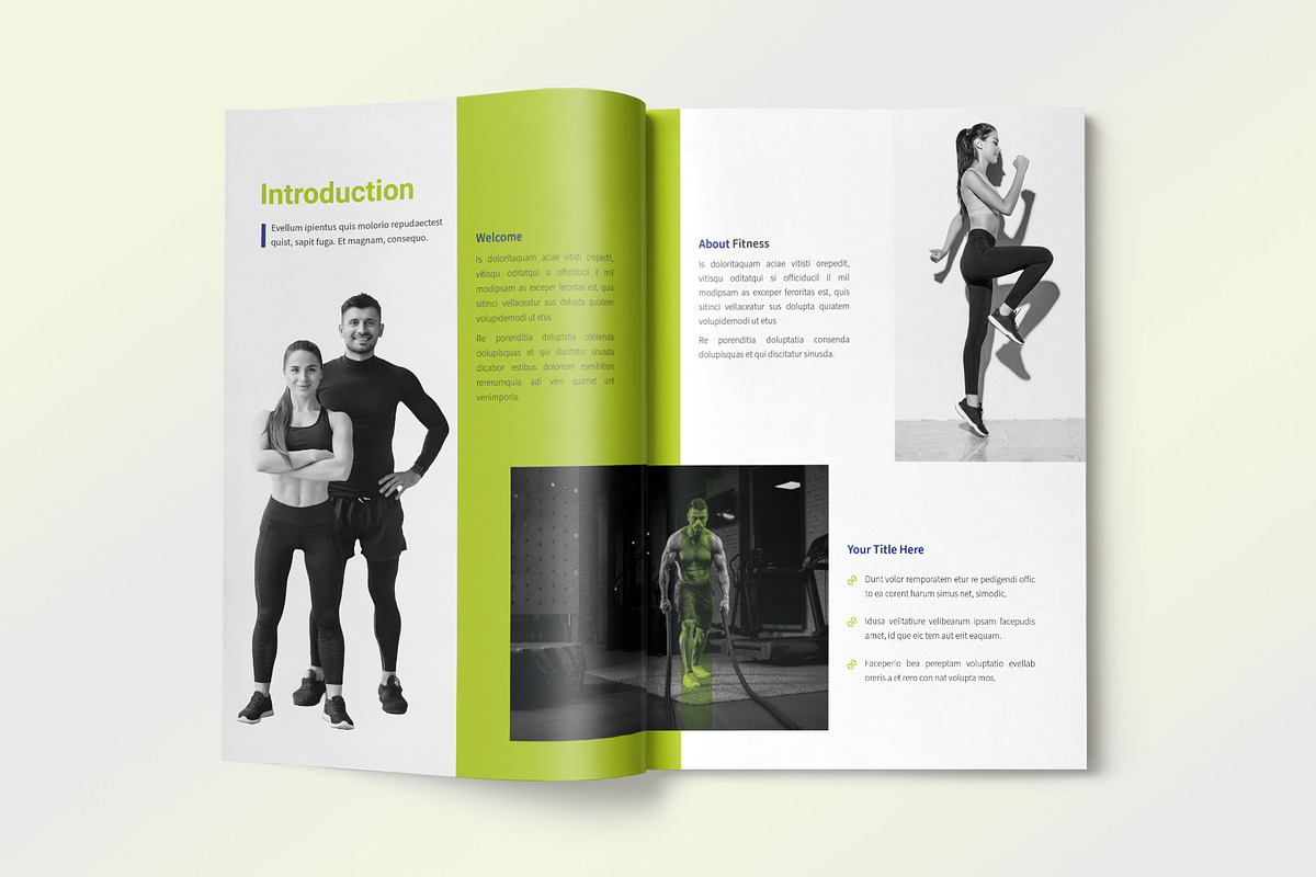 Fitness Magazine Layout